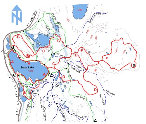 Stake Lake Trail Map Stake Lake Trails – Kamloops Hiking Club